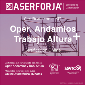 KIT Operario de Andamios y Trabajo en Altura