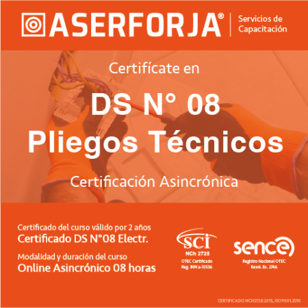 DS N°08 y Pliegos Técnicos Asociados