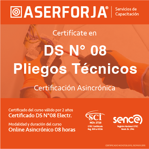 DS N°08 y Pliegos Técnicos Asociados