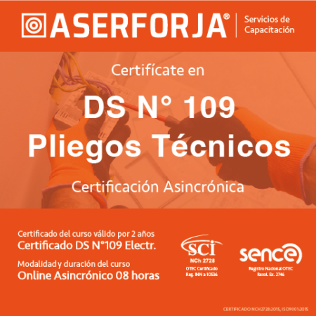 DS N° 109 y Pliegos Técnicos Asociados